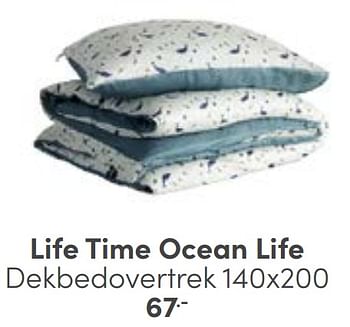 Promoties Life time ocean life dekbedovertrek - Lifetime - Geldig van 25/05/2024 tot 08/06/2024 bij Baby & Tiener Megastore