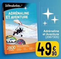 Promoties Adrénaline et aventure - Wonderbox - Geldig van 28/05/2024 tot 10/06/2024 bij Cora