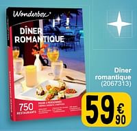 Promoties Dîner romantique - Wonderbox - Geldig van 28/05/2024 tot 10/06/2024 bij Cora