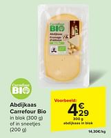 Promoties Abdijkaas carrefour bio - Huismerk - Carrefour  - Geldig van 29/05/2024 tot 10/06/2024 bij Carrefour