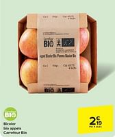 Promoties Bicolor bio appels carrefour bio - Huismerk - Carrefour  - Geldig van 29/05/2024 tot 10/06/2024 bij Carrefour