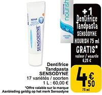 Promotions Dentifrice tandpasta sensodyne - Sensodyne - Valide de 28/05/2024 à 03/06/2024 chez Cora