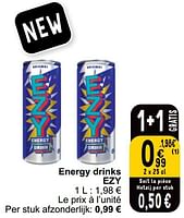 Promotions Energy drinks ezy - Ezy - Valide de 28/05/2024 à 03/06/2024 chez Cora