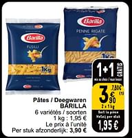 Promotions Pâtes - deegwaren barilla - Barilla - Valide de 28/05/2024 à 03/06/2024 chez Cora