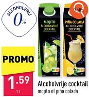Promoties Alcoholvrije cocktail - Huismerk - Aldi - Geldig van 03/06/2024 tot 09/06/2024 bij Aldi