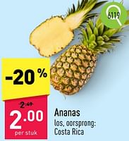 Promoties Ananas - Huismerk - Aldi - Geldig van 03/06/2024 tot 09/06/2024 bij Aldi