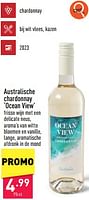Promoties Australische chardonnay ocean view - Witte wijnen - Geldig van 03/06/2024 tot 09/06/2024 bij Aldi