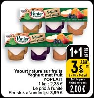 Promotions Yaourt nature sur fruits yoghurt met fruit yoplait - Yoplait - Valide de 28/05/2024 à 03/06/2024 chez Cora
