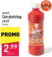 Promoties Curryketchup - Zeisner - Geldig van 03/06/2024 tot 09/06/2024 bij Aldi