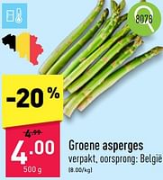 Promoties Groene asperges - Huismerk - Aldi - Geldig van 03/06/2024 tot 09/06/2024 bij Aldi