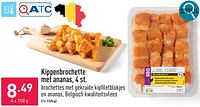 Promoties Kippenbrochette met ananas - Huismerk - Aldi - Geldig van 03/06/2024 tot 09/06/2024 bij Aldi