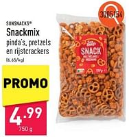 Promoties Snackmix - Sunsnacks - Geldig van 03/06/2024 tot 09/06/2024 bij Aldi