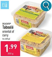 Promoties Taboulé - DELICATO - Geldig van 03/06/2024 tot 09/06/2024 bij Aldi
