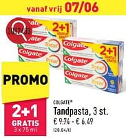 Promoties Tandpasta - Colgate - Geldig van 03/06/2024 tot 09/06/2024 bij Aldi