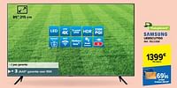 Promoties Samsung led tv ue85cu7100 - Samsung - Geldig van 29/05/2024 tot 17/06/2024 bij Carrefour