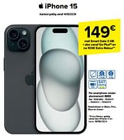 Promoties Apple iphone 15 - Apple - Geldig van 29/05/2024 tot 17/06/2024 bij Carrefour