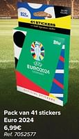 Promoties Pack van 41 stickers euro 2024 - Topps - Geldig van 29/05/2024 tot 17/06/2024 bij Carrefour