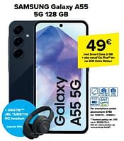 Promoties Samsung galaxy a55 5g 128 gb - Samsung - Geldig van 29/05/2024 tot 17/06/2024 bij Carrefour