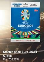 Promoties Starter pack euro 2024 - Topps - Geldig van 29/05/2024 tot 17/06/2024 bij Carrefour