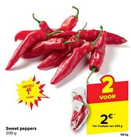 Promoties Sweet peppers - Huismerk - Carrefour  - Geldig van 29/05/2024 tot 04/06/2024 bij Carrefour