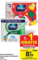 Promoties Toiletpapier soft 2 lagen - Nalys - Geldig van 29/05/2024 tot 04/06/2024 bij Carrefour