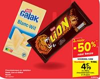 Promoties Chocoladerepen lion - Nestlé - Geldig van 29/05/2024 tot 04/06/2024 bij Carrefour
