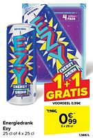 Promoties Energiedrank ezy - Ezy - Geldig van 29/05/2024 tot 04/06/2024 bij Carrefour