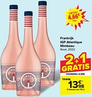 Promoties Igp atlantique mimbeau rosé - Rosé wijnen - Geldig van 29/05/2024 tot 04/06/2024 bij Carrefour