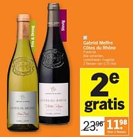 Promotions Gabriel meffre côtes du rhône - Vins rouges - Valide de 26/05/2024 à 02/06/2024 chez Albert Heijn