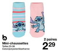 Promotions Mini-chaussettes - Produit maison - Zeeman  - Valide de 25/05/2024 à 31/05/2025 chez Zeeman