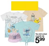 Promotions Tee-shirt enfant - Produit maison - Zeeman  - Valide de 25/05/2024 à 31/05/2025 chez Zeeman