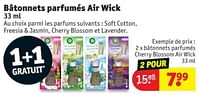 Promotions Bâtonnets parfumés cherry blossom air wick - Airwick - Valide de 28/05/2024 à 09/06/2024 chez Kruidvat