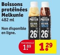 Promotions Boissons protéinées melkunie - Melkunie - Valide de 28/05/2024 à 09/06/2024 chez Kruidvat