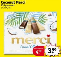 Promotions Coconut merci - MERCI - Valide de 28/05/2024 à 09/06/2024 chez Kruidvat