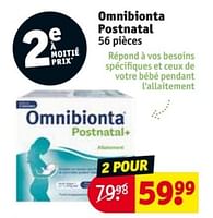 Promotions Omnibionta postnatal - Omnibionta3 - Valide de 28/05/2024 à 09/06/2024 chez Kruidvat