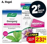 Promotions Spray apaisant passiflora - A. Vogel - Valide de 28/05/2024 à 09/06/2024 chez Kruidvat
