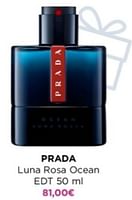 Promotions Prada luna rosa ocean edt - Prada - Valide de 27/05/2024 à 09/06/2024 chez ICI PARIS XL