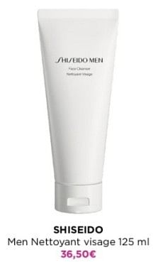 Promotions Shiseido men nettoyant visage - Shiseido - Valide de 27/05/2024 à 09/06/2024 chez ICI PARIS XL