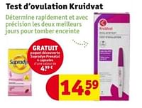 Promotions Test d`ovulation kruidvat - Produit maison - Kruidvat - Valide de 28/05/2024 à 09/06/2024 chez Kruidvat