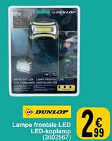 Promotions Lampe frontale led led-koplamp - Dunlop - Valide de 28/05/2024 à 10/06/2024 chez Cora