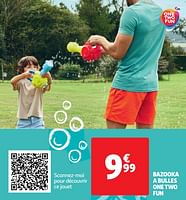 Promoties Bazooka a bulles one two fun - One two fun - Geldig van 28/05/2024 tot 09/06/2024 bij Auchan