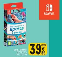 Promotions Jeu - game sports - Nintendo - Valide de 28/05/2024 à 10/06/2024 chez Cora