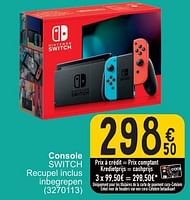 Promotions Nintendo console switch - Nintendo - Valide de 28/05/2024 à 10/06/2024 chez Cora