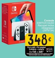 Promotions Nintendo console switch oled - Nintendo - Valide de 28/05/2024 à 10/06/2024 chez Cora