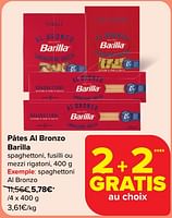 Promotions Spaghettoni al bronzo - Barilla - Valide de 29/05/2024 à 04/06/2024 chez Carrefour