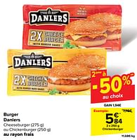 Promotions Chickenburger - Danlers - Valide de 29/05/2024 à 04/06/2024 chez Carrefour