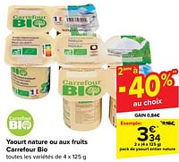 Promotions Pack de yaourt entier nature - Produit maison - Carrefour  - Valide de 29/05/2024 à 04/06/2024 chez Carrefour