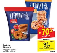 Promotions Bretzels elephant - Elephant - Valide de 29/05/2024 à 04/06/2024 chez Carrefour