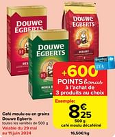 Promotions Café moulu décaféiné - Douwe Egberts - Valide de 29/05/2024 à 04/06/2024 chez Carrefour