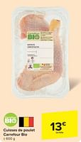 Promotions Cuisses de poulet carrefour bio - Produit maison - Carrefour  - Valide de 29/05/2024 à 10/06/2024 chez Carrefour